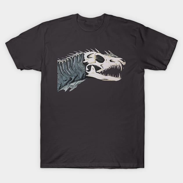 Undead Dragon T-Shirt by Fallcrown